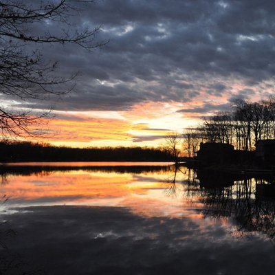 Vibrant Golden Sunset Abstract Colors Peaceful Evening Atmosphere Memory.jpg